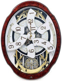 Rhythm Woodgrain Marvelous Musical Wall Clock - 30 Songs - Swarovski Crystals - 4MH412A_79d0c568-ef6a-45fa-a9ab-ae7dd387b10a
