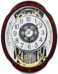 Rhythm Woodgrain Marvelous Musical Wall Clock - 30 Songs - Swarovski Crystals - 4MH412_e2f86688-b10f-4040-b32e-22bdc0e6d91f