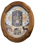 Rhythm Joyful Prairie Musical Motion Wall Clock - Oak Frame - 30 Songs - 4MH418A