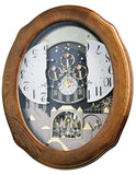 Rhythm Joyful Timecracker Oak Musical Motion Wall Clock - Swarovski - 30 Songs - 4MH419A_9d00fcc4-3884-48da-ba60-9fc834041da7