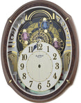 Rhythm Harmony Blessings Musical Motion Wall Clock- Swarovski - 30 Melodies - 4MH423WR23B