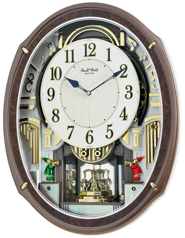 Rhythm Harmony Blessings Musical Motion Wall Clock- Swarovski - 30 Melodies - 4MH423WR23_06431b44-f8bc-4b65-8e6d-3f41b8c45ca6