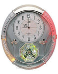 Rhythm Amazing Carina Musical Motion Clock with 16 Melodies - Swarovski Elements - 4MH785A