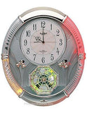Rhythm Amazing Carina Musical Motion Clock with 16 Melodies - Swarovski Elements - 4MH785A