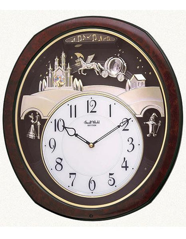 Rhythm Princess Fantasy Musical Motion Wall Clock - 18 Melodies - Night Shut-Off - 4MH862_b4c7fff1-6944-4e1c-ad8f-813a87551d3d