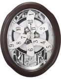 Rhythm Anthology Espresso Musical Wall Clock - Swarovski - 30 Melodies - 4MH869WU06A