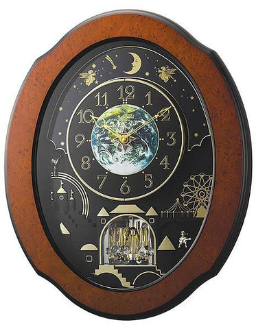 Rhythm Timecracker Cosmos Magic Motion Musical Wall Clock - 30 Melodies - 4MH879