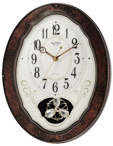 Rhythm Caprice Musical Wall Clock - Wooden Case - Classical & Christmas Tunes - 4MJ400_441edda4-c82f-4d21-af32-6585e225da59