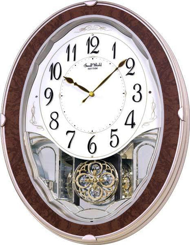 Rhythm Adore Musical Clock - 30 Songs - Wood-Like Case - White Dial - 4MJ421_6809b94c-8a7d-4c21-a321-c45d2fbc567f