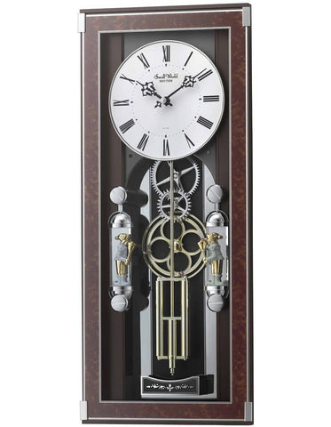 Rhythm Bell Tower Musical Wall Clock - Swarovski Crystals - 30 Melodies - 4MJ426_2931a4aa-b73b-4811-a8bb-af12bc9b95d7