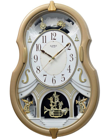 Rhythm Melody Dream Musical Motion Wall Clock - Swarovski Crystals - 30 Songs - 4MJ428_3b2b0468-93fe-4c80-83d2-ac3627547032