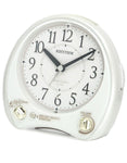 Rhythm Morning Melody Alarm Clock - White - 38 Songs - Melody Select - 4RM763_278e5b63-9abd-4ed4-9187-85822303b4ae