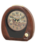 Rhythm Countryside Morning Alarm Clock - Brown Case - Melody Selection - 4RM765_c4ae6feb-41f2-4651-a537-eec45742aeeb