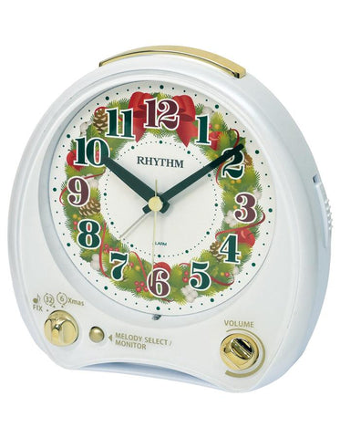 Rhythm Christmas Morning Musical Alarm Clock - 38 Melodies - 4RM767WU03_0baf3853-4420-43e4-bcdd-7389d783c99d