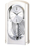 Rhythm Silver Mirrored Motion Clock - Oscillating Pendulum - 4RP745WT19_9ff120cf-cee4-4927-8cf1-bef2e9319c97