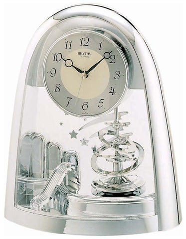 Rhythm Silver Space in Motion Contempory Motion Clock - 4SG607WS19_c9d1b093-ccf1-4eb3-8d1c-320e5a834a78