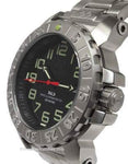 Reactor Mens Trident 2 - Black Dial - Stainless Steel Bracelet - NeverDark - 50001A