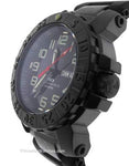 Reactor Mens Trident 2 - All Black Design - Rubber Strap - NeverDark - 200m - 50581A