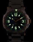 Reactor Mens Gamma 2 - Titanium Case & Bracelet - Black Dial - Never Dark - 300M - 51001A