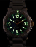 Reactor Mens Gamma 2 - Titanium Case & Bracelet - Black Dial - Never Dark - 300M - 51001A