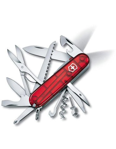 Victorinox Swiss Army Huntsman Lite Pocket Knife - Ruby - 21 Tools - 91mm - 53271