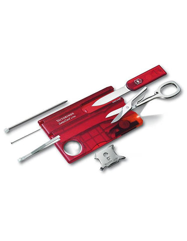 Victorinox Swiss Army SwissCard Lite Specialty Tool - Ruby Red - 13 Tools - 53331