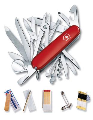 Victorinox Swiss Army SwissChamp S.O.S. Set - SwissChamp Knife with Tools - 53511