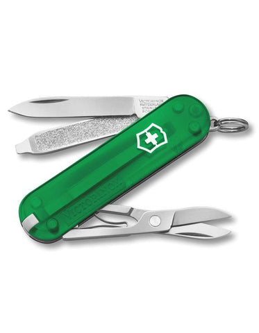 Victorinox Swiss Army Classic SD Pocket Knife - Emerald Green - 7 Tools - 54214