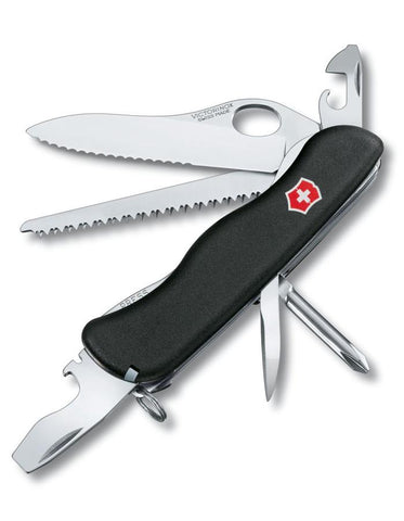 Victorinox Swiss Army One-Hand Trekker Pocket Knife - Black - 12 Tools - 111mm - 54874