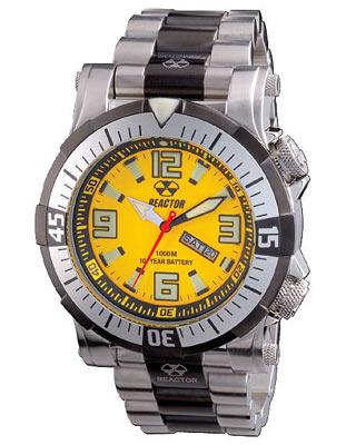 Reactor Poseidon - Yellow Dial - 1000 Meters - Day and Date - 2 Rotating Bezels - 55507