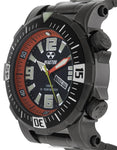 Reactor Mens Poseidon Watch - Gun Metal - 1000m - Bracelet - Day/Date - 55601A