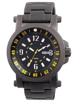 Reactor Fallout 2 Mens Day/Date Watch - Black/Yellow Dial - Black Nitride Design - 56507_9e7d1fc3-b584-46b0-a642-96f40dd1757c