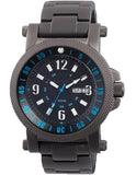 Reactor Fallout 2 Mens Day/Date Watch - Black/Blue Dial - Matte Finish - 56518_06d17b3d-bc48-4549-ae1a-a658d2d654b8