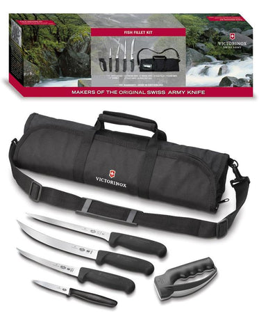 Victorinox Swiss Army Fish Fillet Kit - 6 Piece Set - Cutlery Roll with Strap - 57615_5f021198-642d-4375-a28f-da1b4668ba11