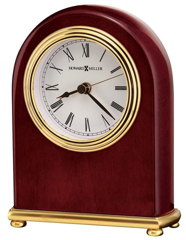 Howard Miller Rosewood Arch Tabletop Alarm Clock - Brass Finished Details - 613-487_a7709bc8-7623-41e6-bbee-7018970270ea