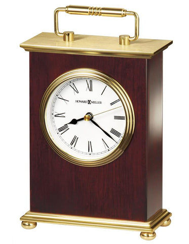 Howard Miller Rosewood Bracket Tabletop Clock - Brass Finished Details - 613-528_b3f98ba2-b609-45cd-b814-9a102b065aa0