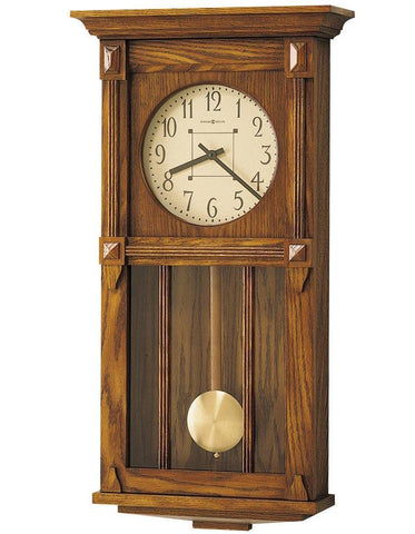 Howard Miller Ashbee II Pendulum Wall Clock - Heritage Oak Finish - Dual-Chime - 620-185_023dc99b-39cf-4bb4-a465-9975063f7a0c