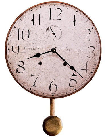 Howard Miller Moment in Time Pendulum Wall Clock - Distressed Dial - 620-313