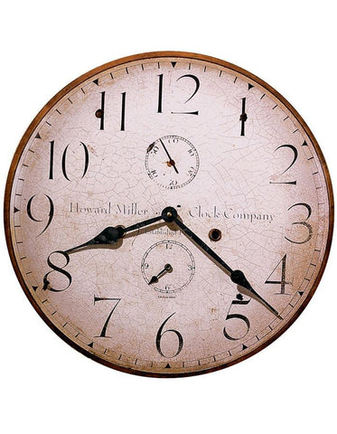 Howard Miller Moment in Time 18 Inch Wall Clock - Antiqued Dial - 620-314