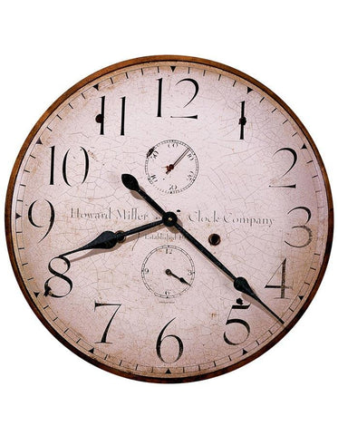 Howard Miller Moment In Time 25 Inch Large Wall Clock - Antiqued Dial - 620-315