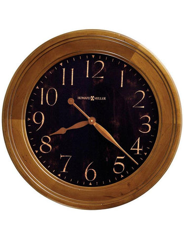 Howard Miller Brenden Gallery Wall Clock - Black Dial - Vintage Umber Finish - 620-482