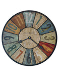 Howard Miller Sylvan II Wall Clock - Distressed Multi-Color Dial - 13 Inches - 620-503_f8856a41-df6f-4d75-a54e-1a5a367b4a0a