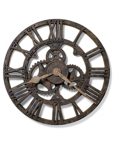 Howard Miller Allentown Gear Wall Clock - Rusted Antique Finish - 21 Inches - 625-275_4af4073b-b2a6-4438-8aa5-e92c22b2d8c6