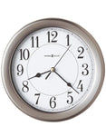 Howard Miller Aries Round Wall Clock- Nickel Finish - White Dial - 625-283