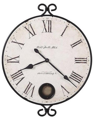 Howard Miller Magdalen Pendulum Wall Clock - Wrought-Iron Frame - Crackle Dial - 625-310_84deb199-a2ab-496d-8a97-9831a10a9115