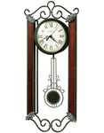 Howard Miller Carmen Pendulum Wall Clock - Wrought Iron - Decorative - 625-326
