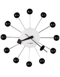 Howard Miller Ball Wall Clock - Black - Decorative - Retro - 625-333