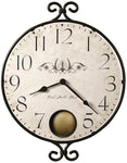 Howard Miller Randall Pendulum Wall Clock - Antiqued Dial - Decorative Frame - 625-350