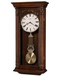 Howard Miller Greer Pendulum Wall Clock - Hampton Cherry Finish - Roman Numerals - 625-352