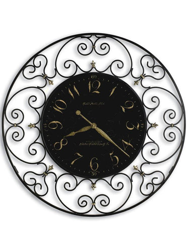 Howard Miller Jolie Oversized Gallery Wall Clock - Decorative Frame - Black Dial - 625-367